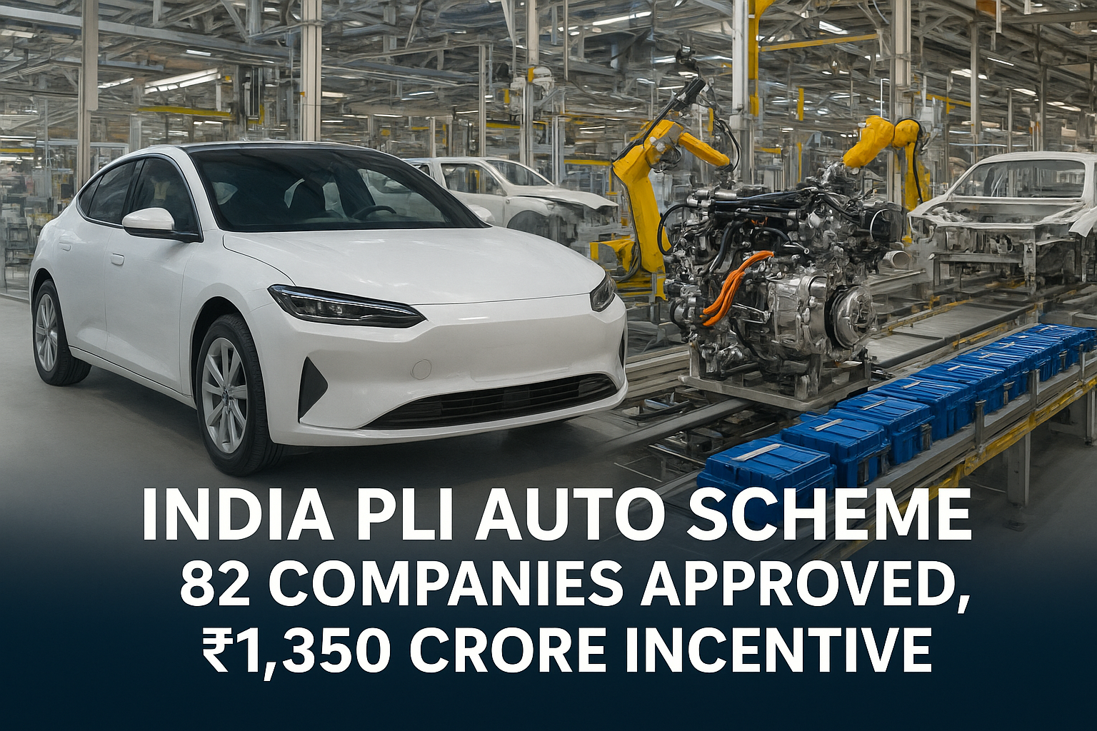 PLI ऑटो स्कीम के तहत भारत की ऑटो इंडस्ट्री में इलेक्ट्रिक व्हीकल मैन्युफैक्चरिंग